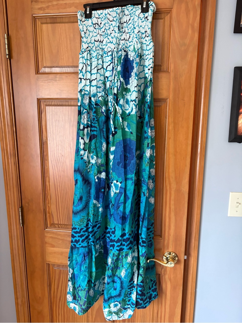 Cypress Home Blue-Teal Floral skirt/dress